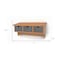 Homeroots Brown Rustic Wooden Wall Shelf With 3 Drawers And Hooks 274502 - alternate 2