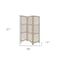 Homeroots 67" Brown Solid WoodFolding Three Panel Screen Room Divider 376796 - alternate 2