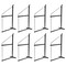 Mytee Products 2 Tier Shipping Container Shelving Bracket w/Hooks -19-3/4 inx34 in, 550lbs WLL, 8PK CNT-SHELF2x8 - alternate 1
