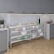 Amgood 14in D x 84in L Stainless Steel Table, Three Undershelves AMG WT-1484-3SH-Z - alternate 2