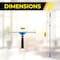 Gritt Commercial Window Washing Kit with 14 Swivel Window Squeegee and 6' Telescopic Pole GRI130-6F-14 - alternate 3