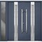 Vdomdoors Steel Double Doors Deux 1717 Gray Graphite Sidelight Exterior Window Stainless Inserts Single Moder DEUX1717DEXD-GRE-RH-W72+14 x H80 - alternate 2