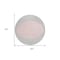 Homeroots 8' Silver And Pink Round Striped Washable Indoor Outdoor Area Rug 597195 - alternate 2