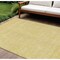 Homeroots 8' X 10' Yellow Gold And Ivory Floral Washable Indoor Outdoor Area Rug 582353 - alternate 1