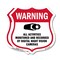 Signmission Video Surveillance Shield Sign Warning A, 18 inch X 18 inch, Plastic Sign, 2PK SHI-P-2PACK-18-474 - alternate 1