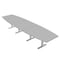 Skutchi Designs 16ft Boat Conference Table With Power | Harmony Series | 16 Person Meeting Room Table HAR-BOT-48X192-T-U779-NA - alternate 1