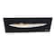 Homeroots 12" Black and White Solid Wood Hand Painted Shamrock V Yacht Half-Hull Model Boat 401899 - alternate 2