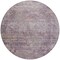 Homeroots 8' Plum And Lavender Round Floral Washable Indoor Outdoor Area Rug 605749 - alternate 2