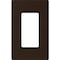 Lutron Designer Wall Plates, Number of Gangs: 1 Gloss Finish, Brown CW-1-BR - alternate 1