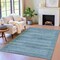 Homeroots 3' X 5' Artichoke Green And Blue Striped Washable Indoor Outdoor Area Rug 631467 - alternate 2