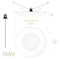 Nuwatt 5/6 Inch LED Disk Lights Can Lights or Surface Mount Disk Downlights, 2700K-5000K, 1100LM, 6PK NW-R-DSK-6-15W-5CT-6P - alternate 2