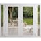 Vdomdoors Front Exterior Prehung Metal-Plastic Double Doors Clear Glass / MANUX 8666 White Silk / Office Comm MANUX8666DEXD-WS-W14+72+14xH80-LH-I - alternate 1