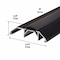 M-D Building Products 3-3/4 in. x 1-1/8 in. x 36 in. Bronze Aluminum and Vinyl Heavy-Duty High-Profile Threshold 10017 - alternate 2