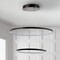 Jonathan Y Brice 24" 2-Light Modern Contemporary Metal Round Integrated LED Pendant, Matte Black JYL7204A - alternate 2