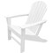 Newtechwood Atlantic Classic Curveback Ivory Plastic Outdoor Patio Adirondack Chair P011-898 - alternate 1