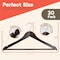 Lifemaster Cherry Wooden Clothes Hangers, Durable, Non-Slip, Space-Saving, 360 Deg Swivel Hook, 30PK CMPWH30CY - alternate 3