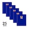 C-Line Products 8-1/2" x 11" Blue Two-Pocket Heavyweight Poly Portfolio Folder with Prongs, 25EA/BX, 6BX/CT 33965-BX - alternate 2