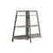 Homeroots 47" Taupe Particle Board and Wood Six Tier Etagere Bookcase 489808 - alternate 1