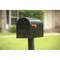 Architectural Mailboxes Stanley post mount mailbox, black (Jumbo) ST200BAM - alternate 2