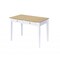 Homeroots 39" Oak and White Wood Writing Desk With Two Drawers 469111 - alternate 2