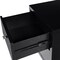 Homeroots 19" Black Solid and Manufactured Wood Two Drawer Nightstand 526869 - alternate 2