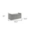 Homeroots 50" Light Gray Upholstered Linen Bench with Flip top 530678 - alternate 2