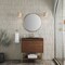 James Martin Vanities 31.5'' Single Vanity, Mid-Century Wlnt, Champagne Brass Base w/ Charcoal Black Composite Stone Top 805-V31.5-W-CB-CH - alternate 2