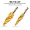 Neiko Step Drill Bits with 4-Flute Spiral-Grooved Design &1/4-Inch Hex Shanks, Step Up Drill Bit 10172A - alternate 2