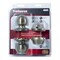 Prosource Deadbolt and Entry Lockset, Turnbutton Lock, Saturn Design, Antique Brass, 3 Grade, Brass B38B1-PS - alternate 2