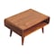 Homeroots 26in Brown Solid Wood Enclosed and Open Storage TV Stand 727851 - alternate 2