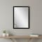 Homeroots 38" Black Solid Wood Framed Accent Mirror 632821 - alternate 2