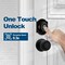 Wrightmaster 3 in 1 Aluminum Smart Lock Deadbolt with App Biometric Door Knob, Keyless Entry Door Lock, in Black ZR-B2 - alternate 2