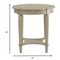 Homeroots 24" Off White Solid Wood Oval End Table With Shelf 286350 - alternate 2