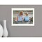Homeroots Boy and Girl Sitting White Framed Print Wall Art 415354 - alternate 2