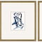 Homeroots Set Of Three Mayhem II Framed Art Gold Picture Frame Print Wall Art, 3PK 416327 - alternate 2