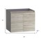 Homeroots 24" Natural Wood Freestanding Bathroom Vanity With White Sink And Two Drawers 627412 - alternate 2