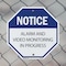 Signmission Notice Alarm and Video Monitoring i, 10 inch X 10 inch, Aluminum Metal Signs, 5PK OC-A-5Pack-10-325 - alternate 2