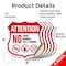 Signmission Property Shield Sign No Food No Drinks N, 6 inch X 6 inch, Vinyl Decal, 5PK SHI-D-5PACK-6-455 - alternate 2