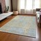 Homeroots 3' X 5' Beige And Blue Abstract Washable Indoor Outdoor Area Rug 612911 - alternate 2