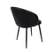 Manhattan Comfort Looma Metal Vegan Leather Side Chair in Black - Set of 2 DC1530-2 - alternate 2