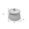 Homeroots 5" Gray Ceramic Box With Lid 392825 - alternate 2