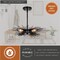 Vaxcel Nikko 16-in W Black Mid-Century Modern Semi Flush Mount Ceiling Light C0259 - alternate 3