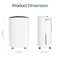 Edendirect 50 pt. 4,000 sq. ft. Dehumidifier  with Drain Hose, 1 Gal. Bucket, 45dB Dehumidifier for Bedroom ZR-D1022 - alternate 2