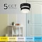 Afx Miami - LED Flush Mount - Black MIAF05LAJUDBK - alternate 2