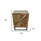 Homeroots 25" Natural Two Drawer Nightstand 488772 - alternate 2