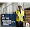 Oberon Hi-Vis FR/ARC-Rated 7.5 oz 88/12 Safety Vest, Snap Closure, Hi-Vis Yellow, 3XL ZFA106-3XL - alternate 2