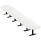 Skutchi Designs 22ft Conference Table With Power Unit | 22 Person Modular Racetrack Meeting Table | Harmony Series HAR-RAC-48X264-T.BK-W960-NA - alternate 1