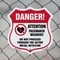 Signmission Pacemaker Wearers Shield Sign Danger! At, 6 Inch X 6 Inch, Plastic Sign SHI-P-6-428 - alternate 2