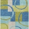 Homeroots 10' X 14' Denim Blue And Lime Green Geometric Washable Indoor Outdoor Area Rug 612580 - alternate 3