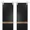 Sartodoors Sturdy Double Barn Door with Hardware Planum 2010 Black Solid Core Modern Interior PLANUM2010DB-S-BLK-36 x 80 (2* 18x80) - alternate 1